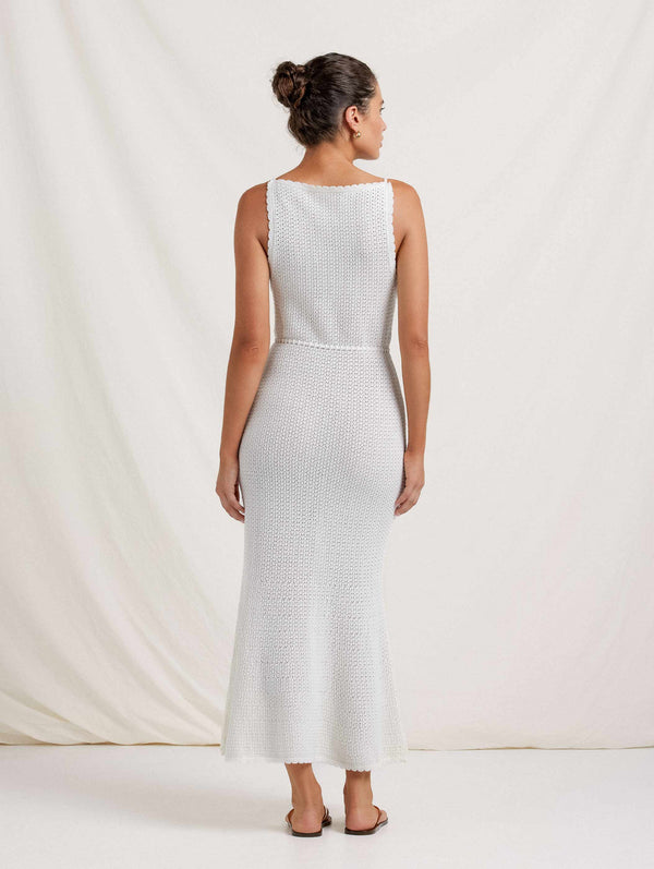 Peony Swimwear Pointelle Forever Midi Dress Seashell