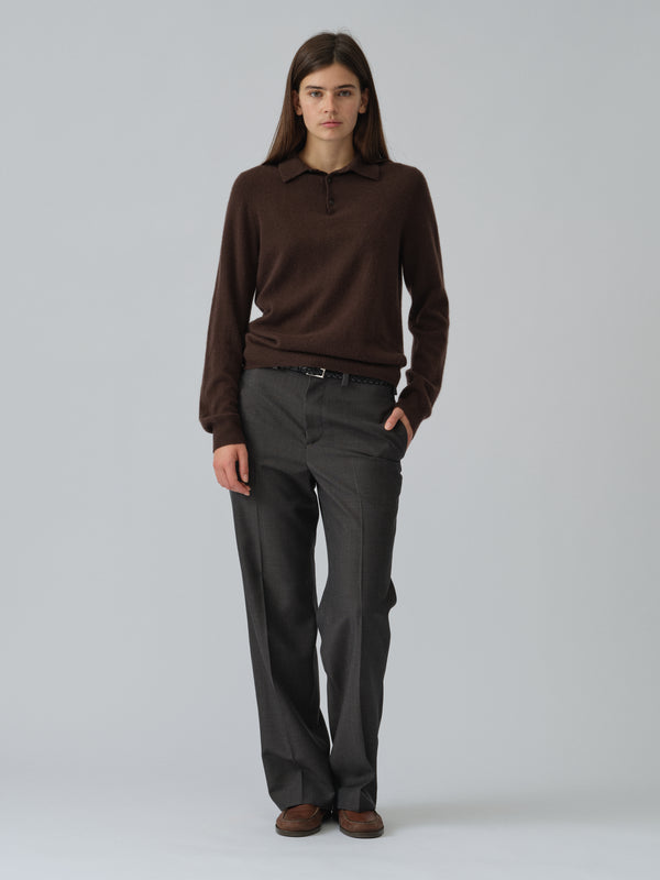 People's Republic Of Cashmere Original Polo - Dark Brown