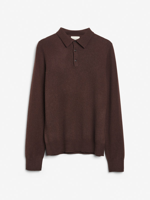 People's Republic Of Cashmere Original Polo - Dark Brown