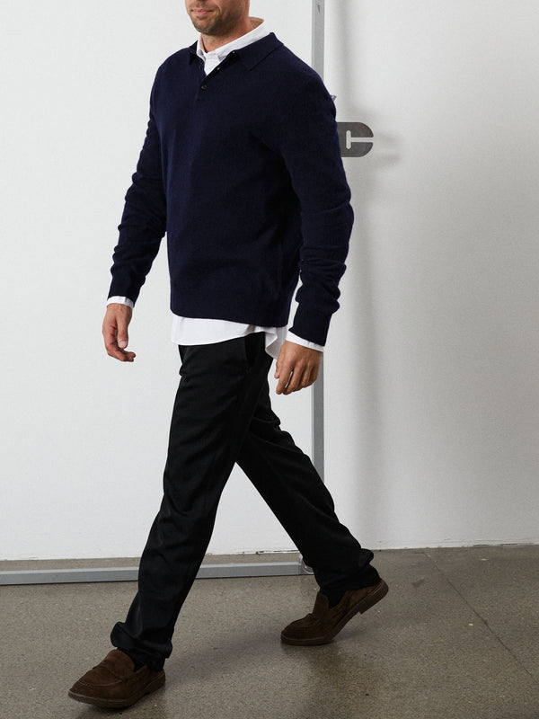 People's Republic Of Cashmere Original Polo - Navy Blue