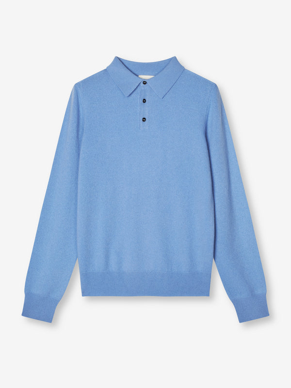People's Republic Of Cashmere Original Polo - Soft Blue