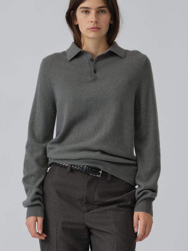 People's Republic Of Cashmere Original Polo - Solid Grey
