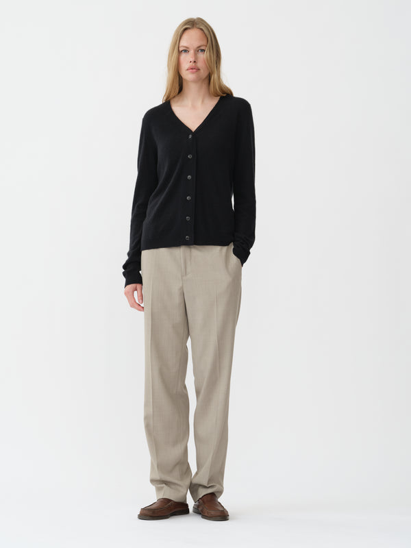 People's Republic Of Cashmere Air V-Cardigan - Black