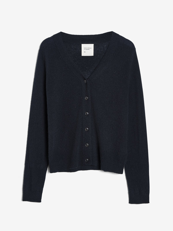 People's Republic Of Cashmere Air V-Cardigan - Black