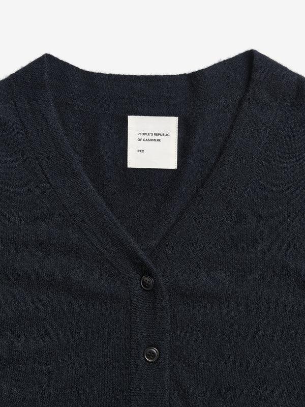 People's Republic Of Cashmere Air V-Cardigan - Black