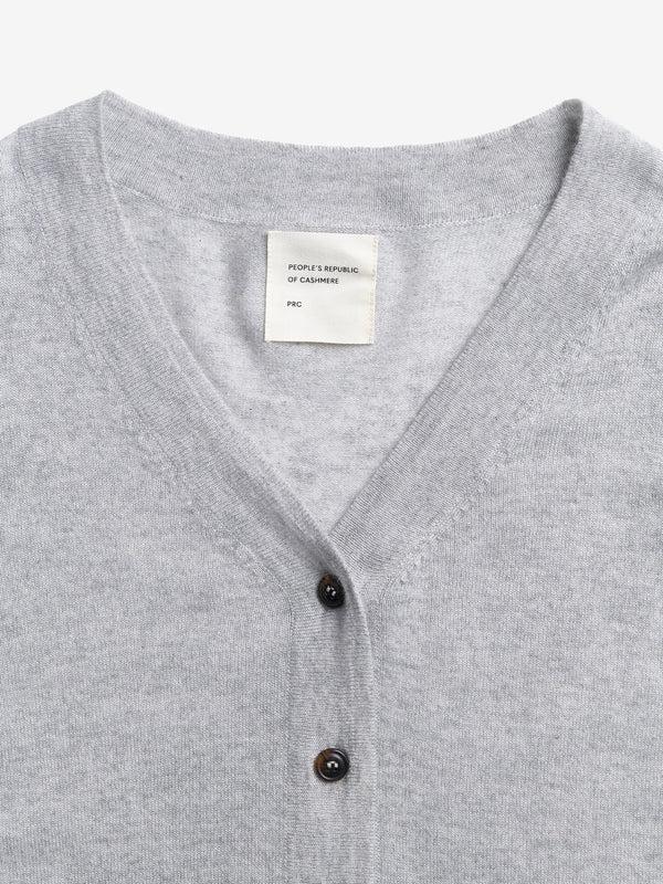 People's Republic Of Cashmere Air V-Cardigan - Grey