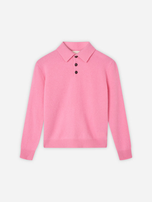 People's Republic Of Cashmere Kids Polo - Blush