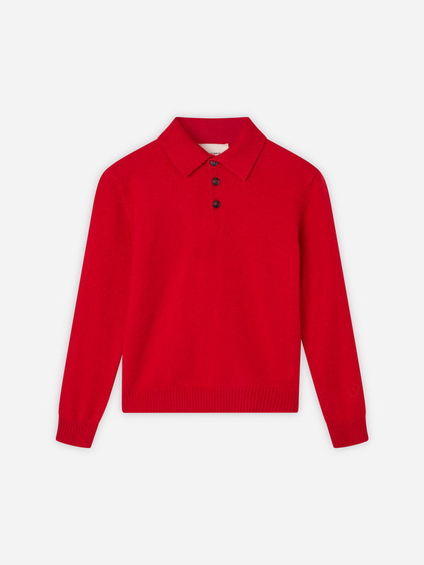People's Republic Of Cashmere Kids Polo - Red