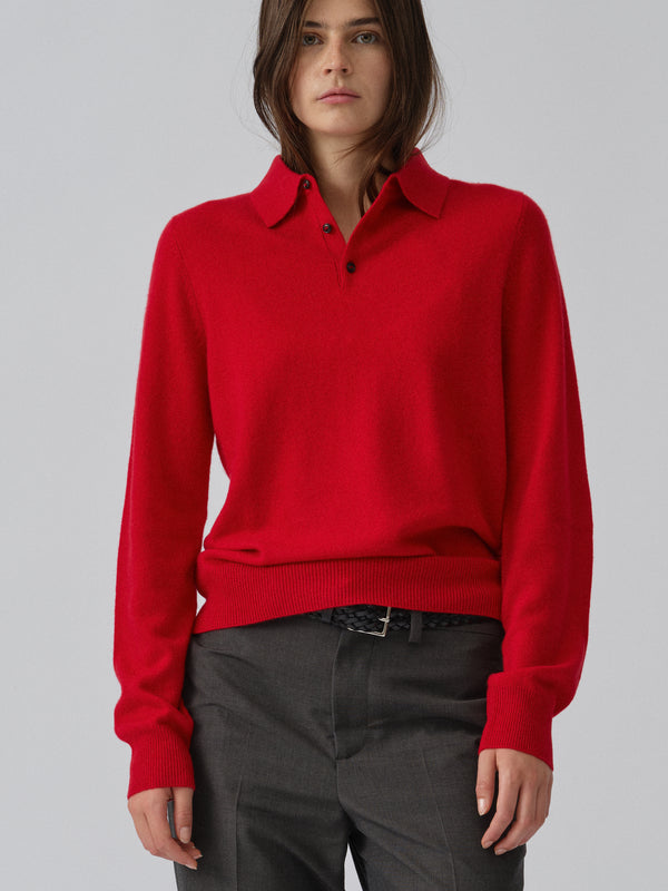 people's republic of cashmere Original Polo - Red
