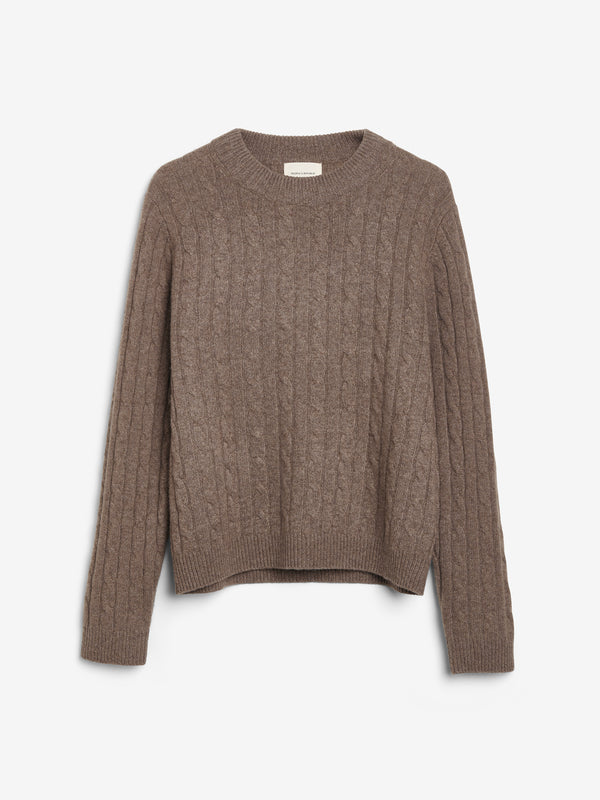 People's Republic Of Cashmere Premium Classic Cableknit - Truffle