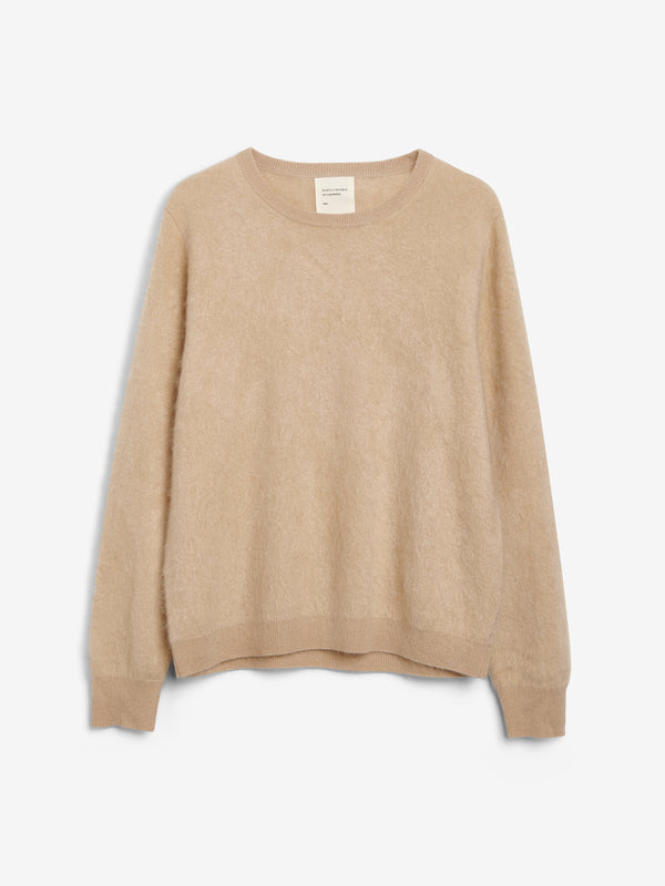 People's Republic Of Cashmere Women's Brushed Crewneck - Camel