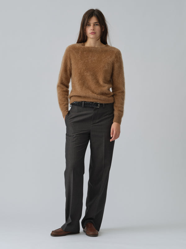 People's Republic Of Cashmere Women's Brushed Crewneck - Caramel