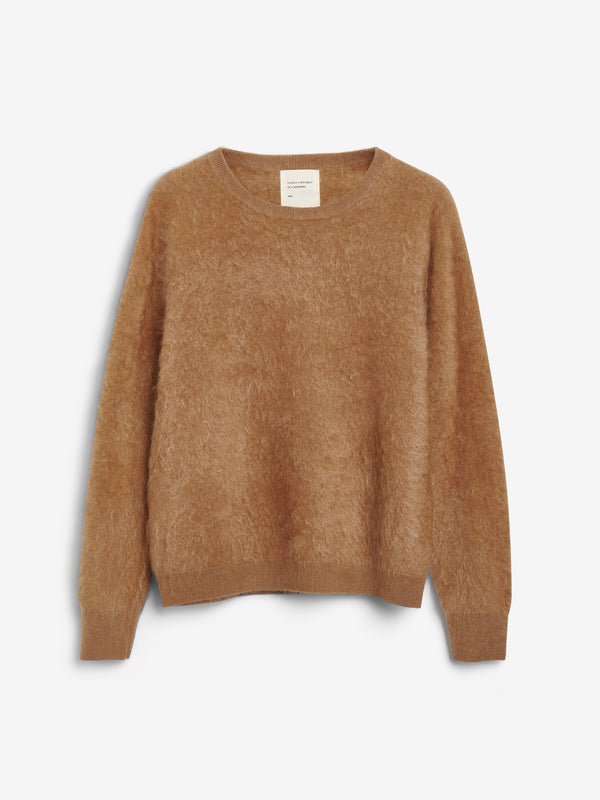 People's Republic Of Cashmere Women's Brushed Crewneck - Caramel