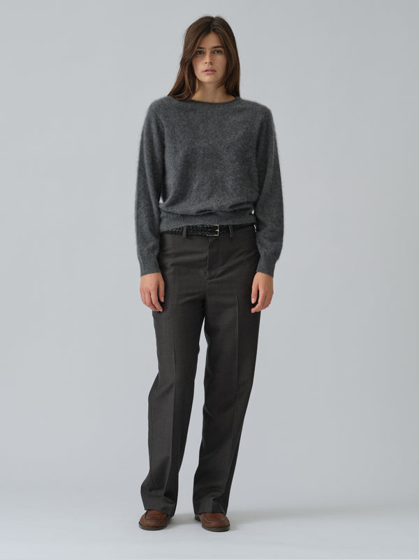 People's Republic Of Cashmere Women's Brushed Crewneck - Heather Grey