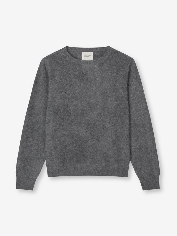 People's Republic Of Cashmere Women's Brushed Crewneck - Heather Grey