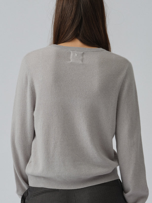 People's Republic Of Cashmere Women's Classic Roundneck - Dusty Grey