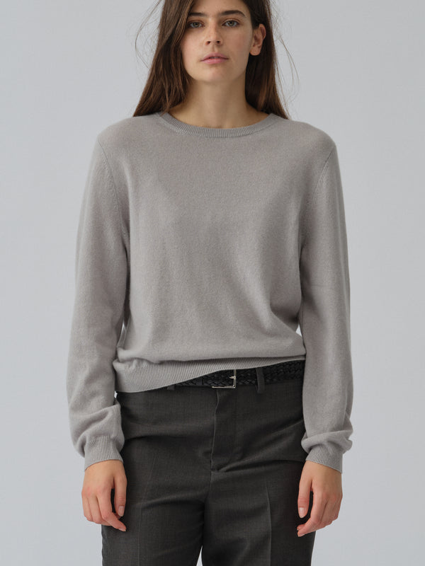 people's republic of cashmere Women's Classic Roundneck - Dusty Grey