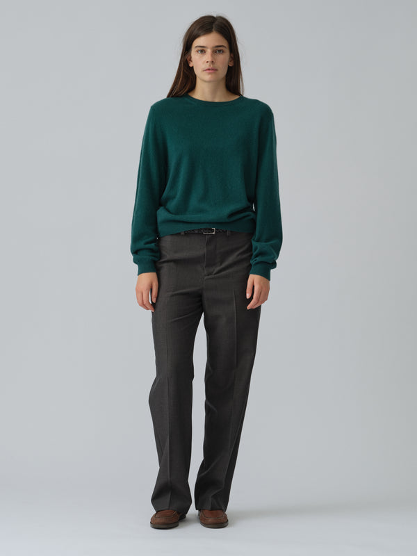 People's Republic Of Cashmere Women's Classic Roundneck - Forest Green