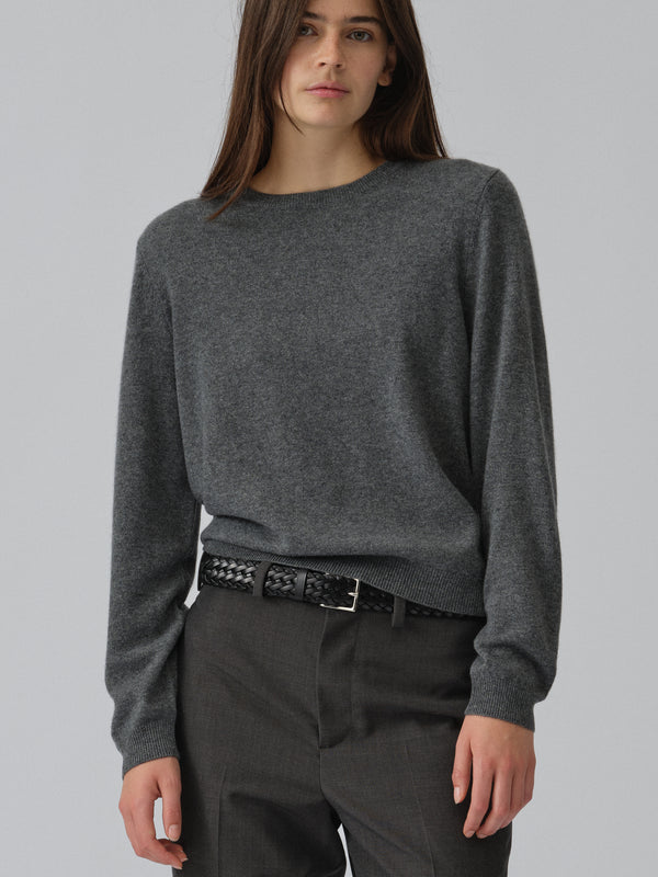 People's Republic Of Cashmere Women's Classic Roundneck - Heather Grey