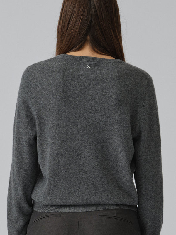 People's Republic Of Cashmere Women's Classic Roundneck - Heather Grey