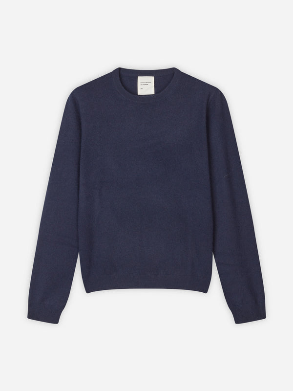 People's Republic Of Cashmere Women's Classic Roundneck - Navy Blue
