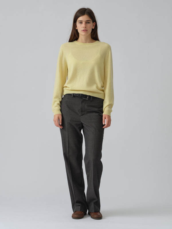 People's Republic Of Cashmere Women's Classic Roundneck - Soft Yellow