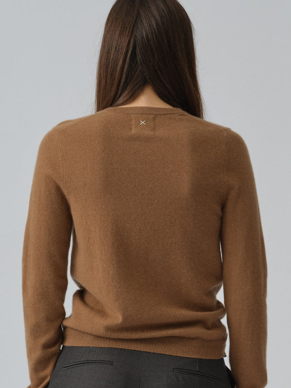 People's Republic Of Cashmere Women's Fitted 90's V-Neck - Caramel