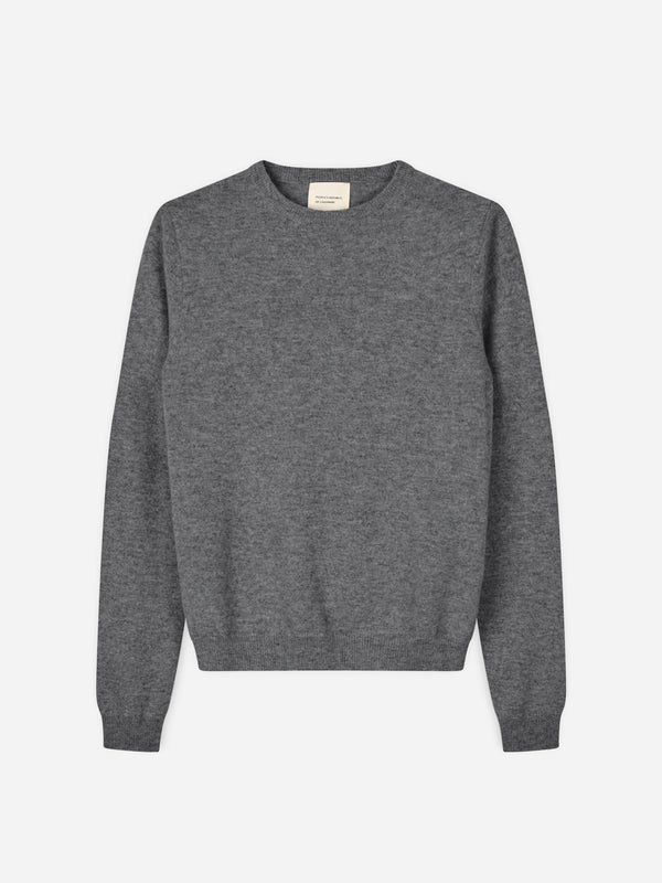 People's Republic Of Cashmere Women's Fitted Roundneck - Heather Grey