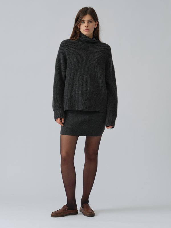 People's Republic Of Cashmere Women's Mini Skirt - Dark Grey