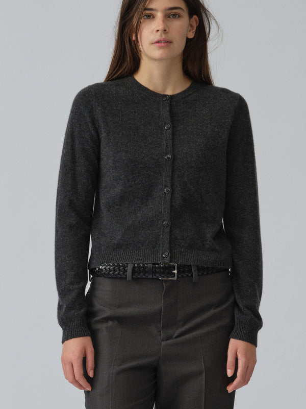 People's Republic Of Cashmere Women's O-Cardigan - Dark Grey