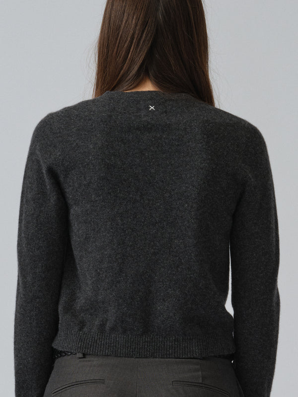 People's Republic Of Cashmere Women's O-Cardigan - Dark Grey