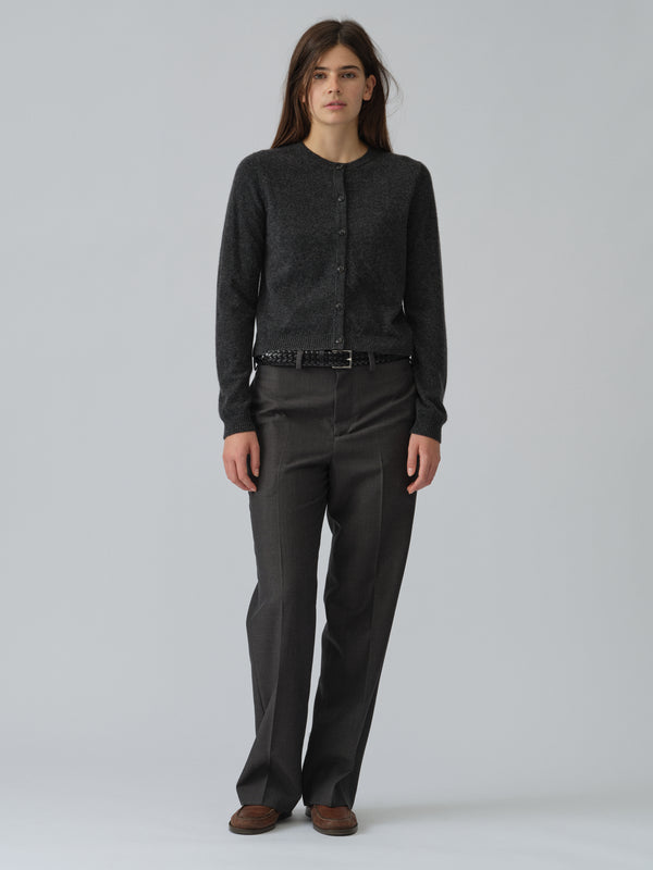 people's republic of cashmere Women's O-Cardigan - Dark Grey