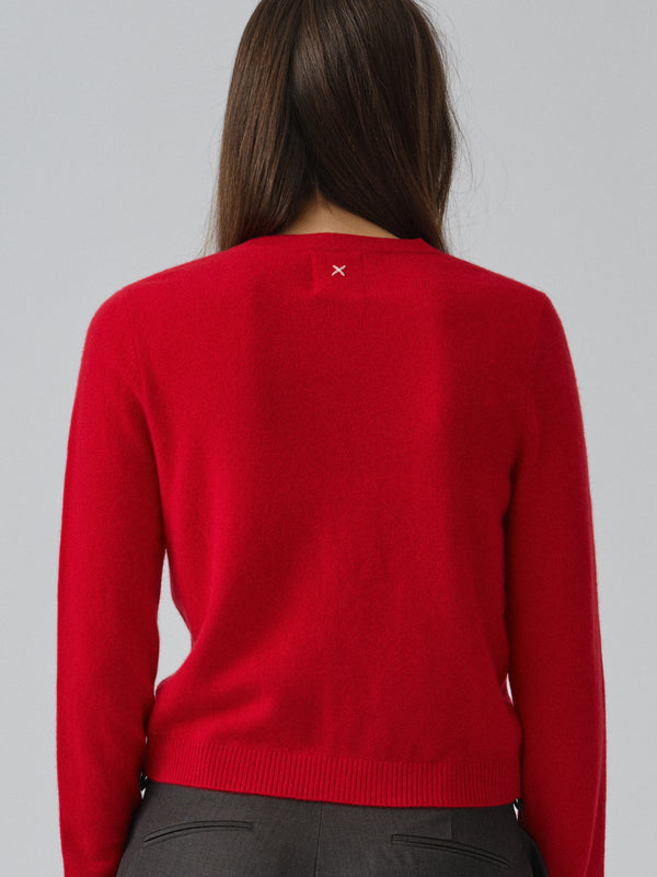 People's Republic Of Cashmere Women's O-Cardigan - Red