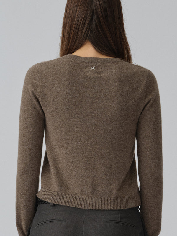 People's Republic Of Cashmere Women's O-Cardigan - Truffle