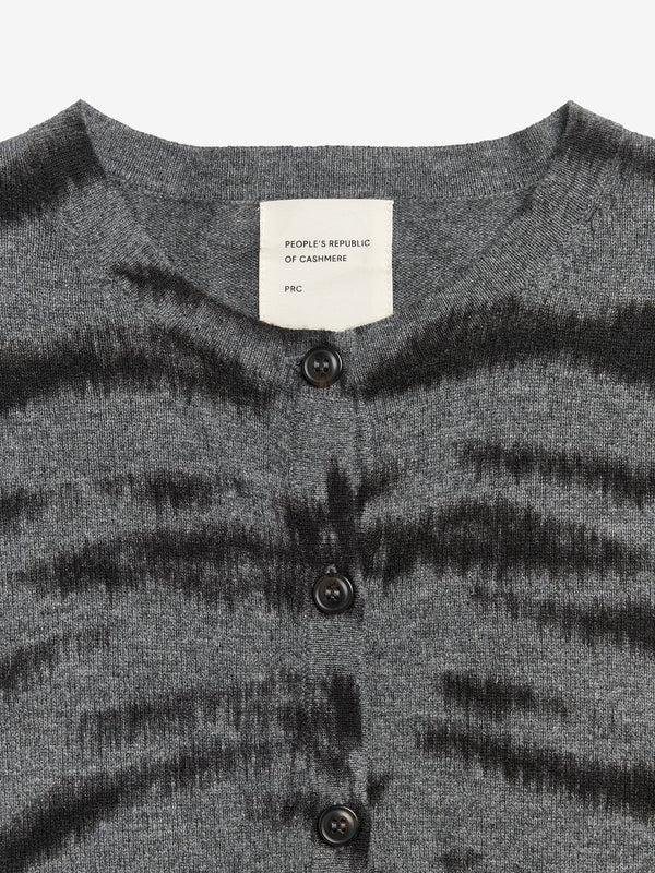 People's Republic Of Cashmere Women's O-Cardigan - Zebra Grey