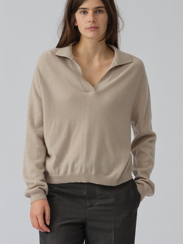 People's Republic Of Cashmere Women's Oversized Collar V-Neck - Trench