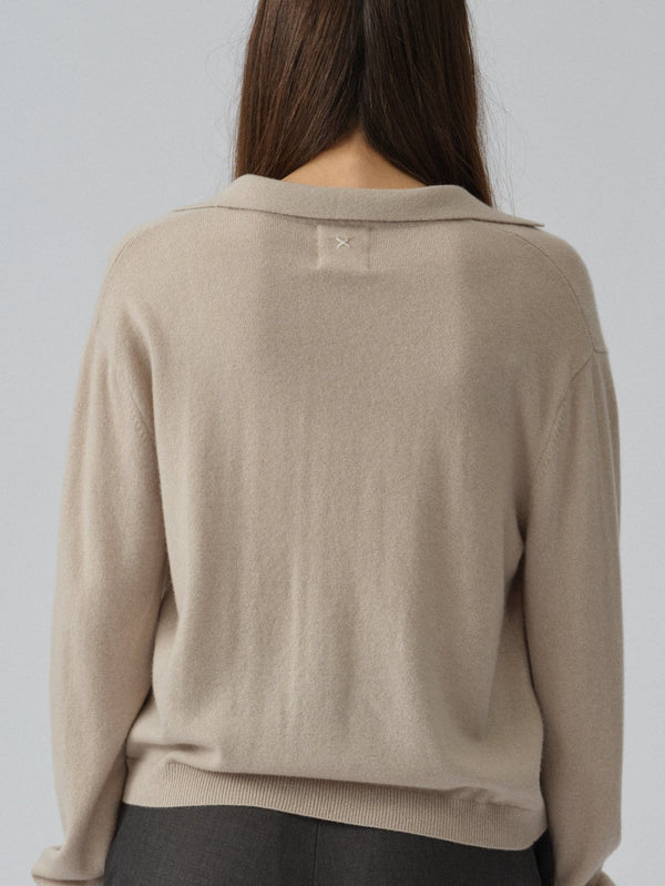 People's Republic Of Cashmere Women's Oversized Collar V-Neck - Trench