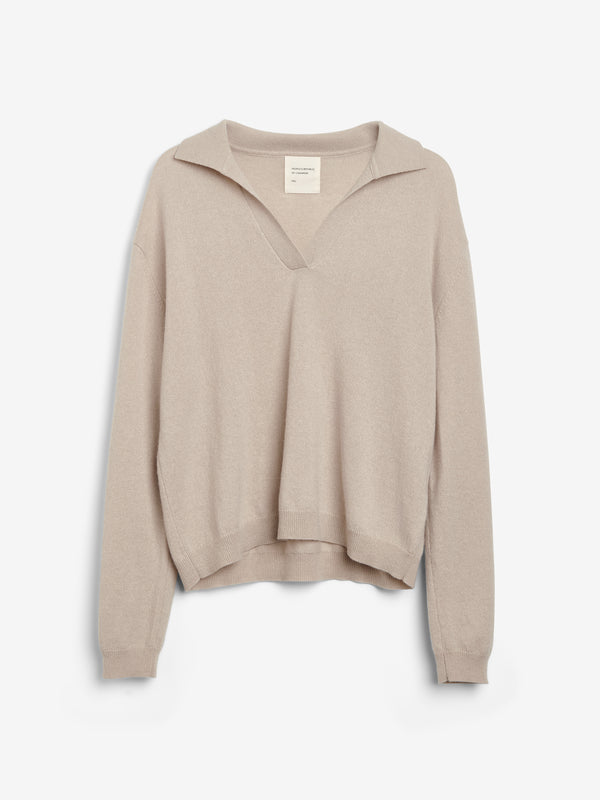 People's Republic Of Cashmere Women's Oversized Collar V-Neck - Trench