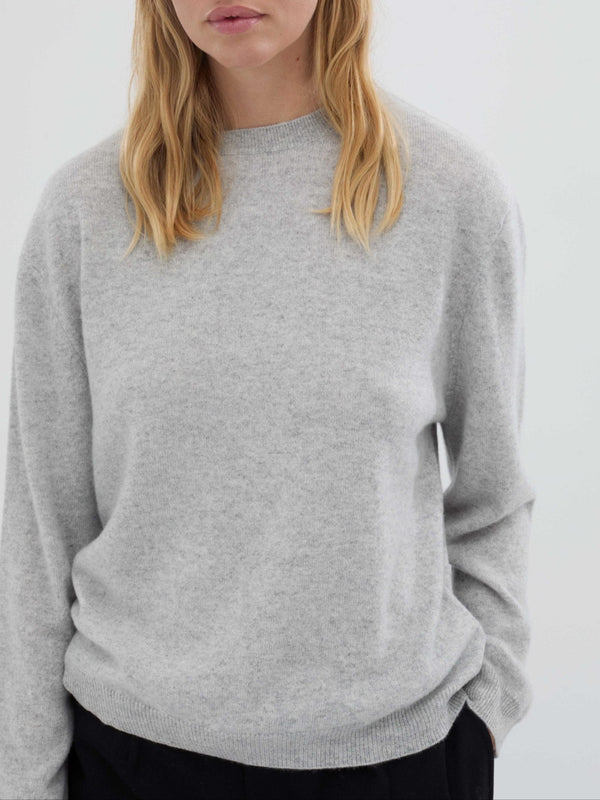 people's republic of cashmere Women's Oversized Roundneck - Ash Grey