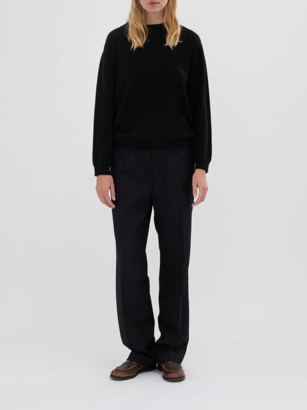 People's Republic Of Cashmere Women's Oversized Roundneck - Black