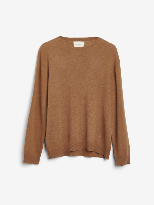 people's republic of cashmere Women's Oversized Roundneck - Caramel