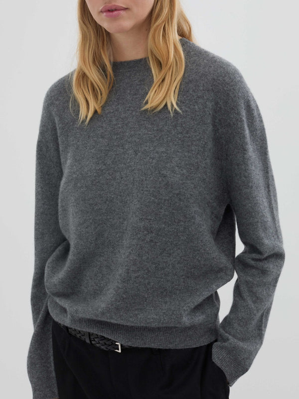 People's Republic Of Cashmere Women's Oversized Roundneck - Heather Grey