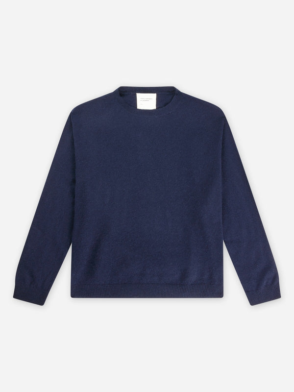 People's Republic Of Cashmere Women's Oversized Roundneck - Navy Blue