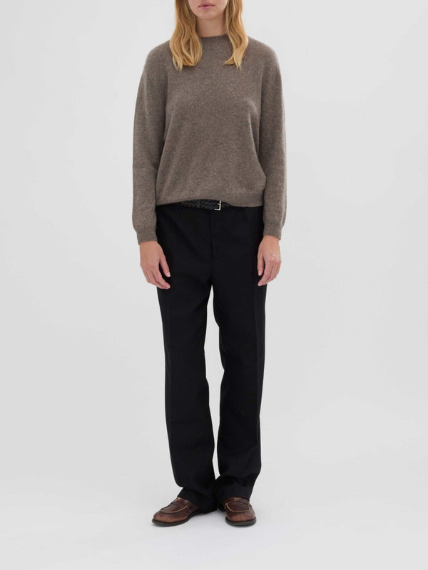 People's Republic Of Cashmere Women's Oversized Roundneck - Truffle