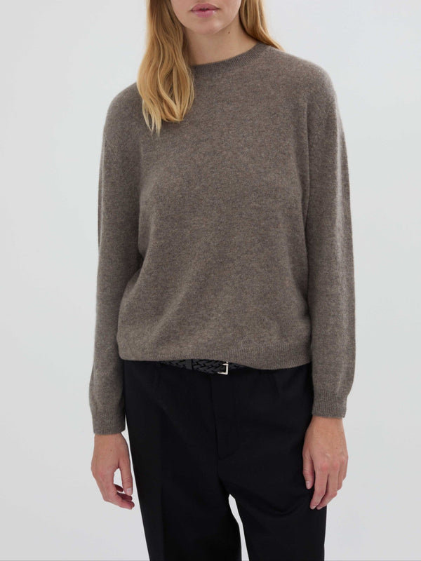 People's Republic Of Cashmere Women's Oversized Roundneck - Truffle