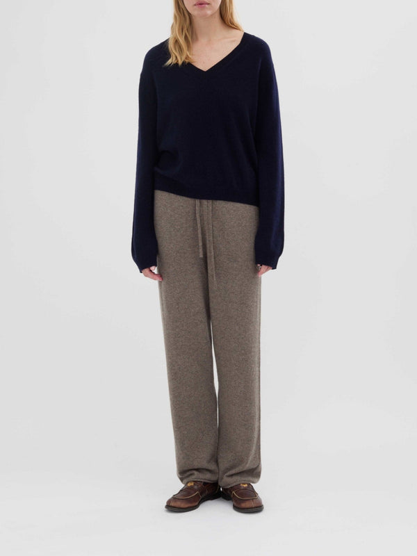 People's Republic Of Cashmere Women's Oversized V-Neck - Navy Blue