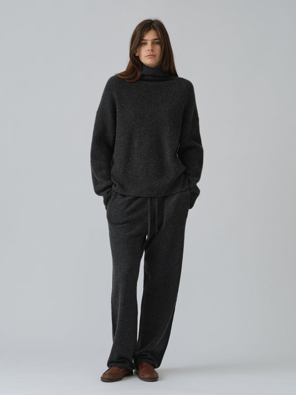 People's Republic Of Cashmere Women's Straight Sweatpants - Dark Grey