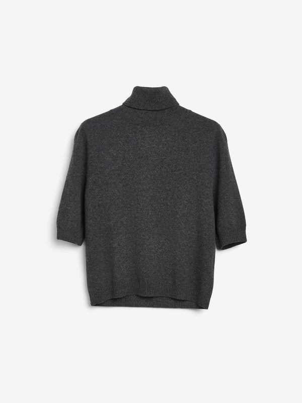 People's Republic Of Cashmere Women's Turtleneck Blouse - Dark Grey
