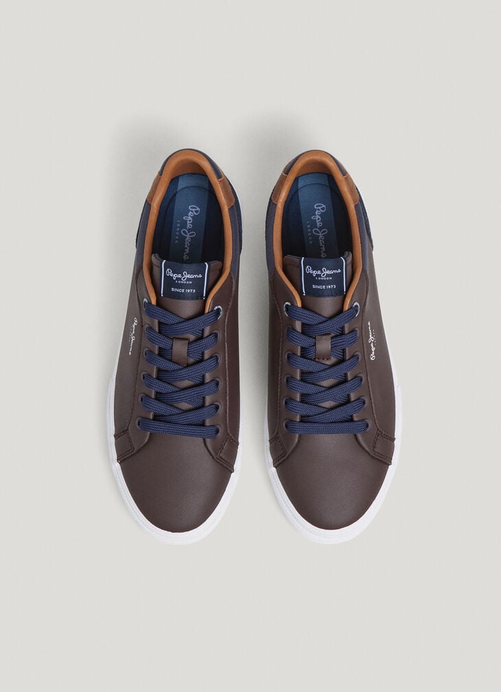 Pepe Jeans Classic Trainers With Suede Details - Kenton