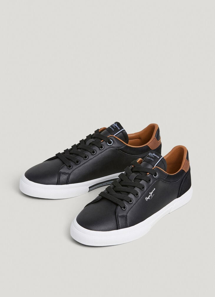 Pepe Jeans Classic Trainers With Suede Details - Kenton